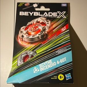 Hasbro Beyblade X 🔴 Scythe Incendio 4-60T (Balance Type) – Red